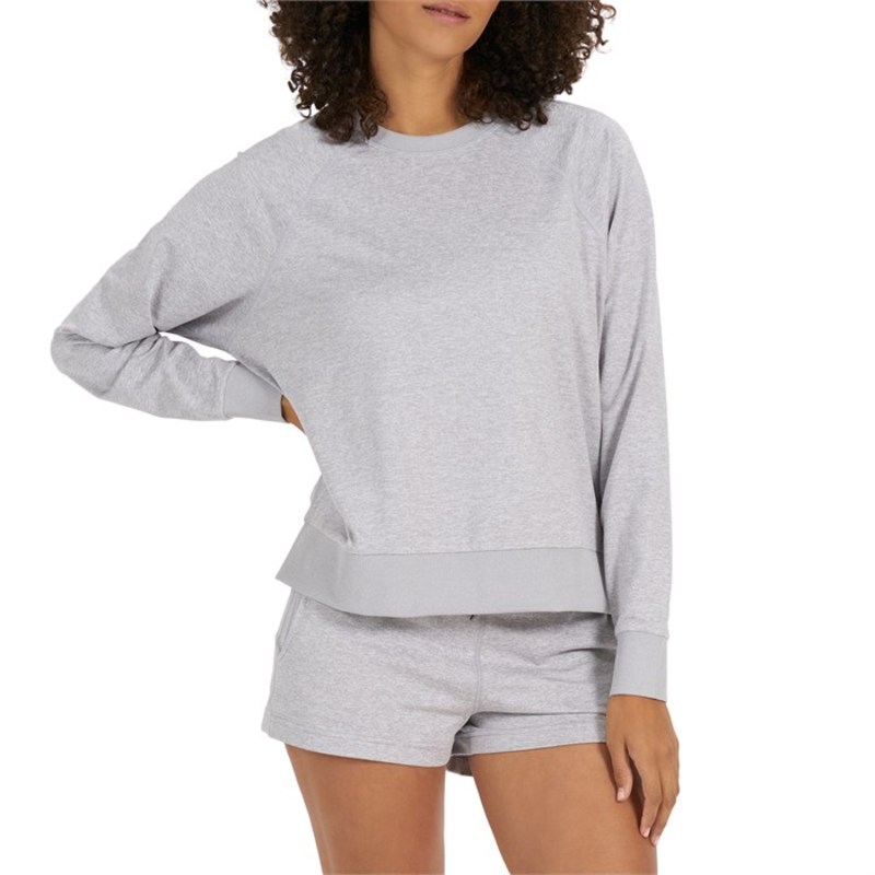 ビュオーリ レディース アウター ニット・セーター セーター 長袖 Vuori Halo Long-Sleeve Crew Sweater - Women's Pale Grey Heather グレー
