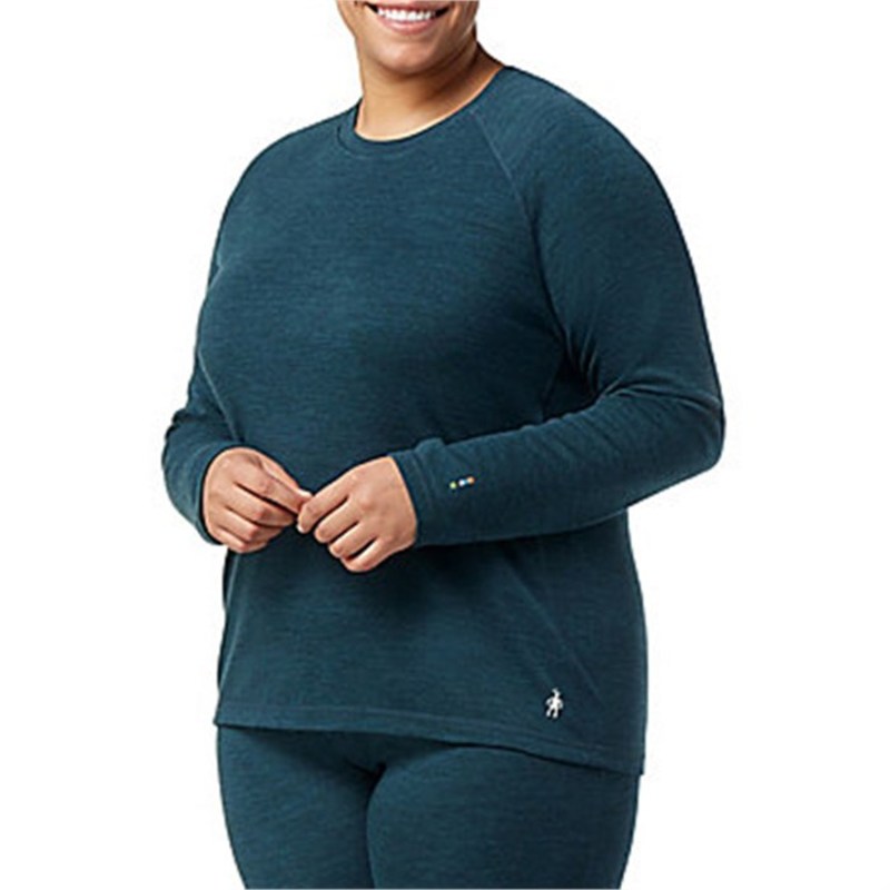 スマートウール レディース アウター パーカー・スウェット プラスサイズ Smartwool Classic Thermal Merino Base Layer Plus Top - Women's Twilight Blue Heather ヘザー