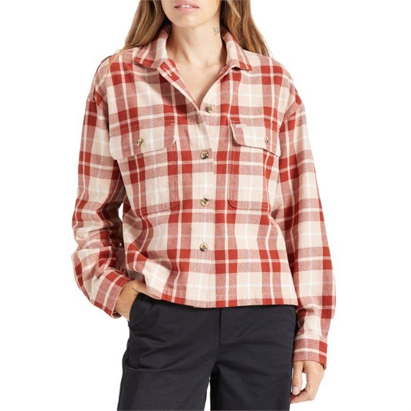 ブリクストン レディース シャツ トップス Brixton Bowery Long-Sleeve Flannel - Women's Rose Dust