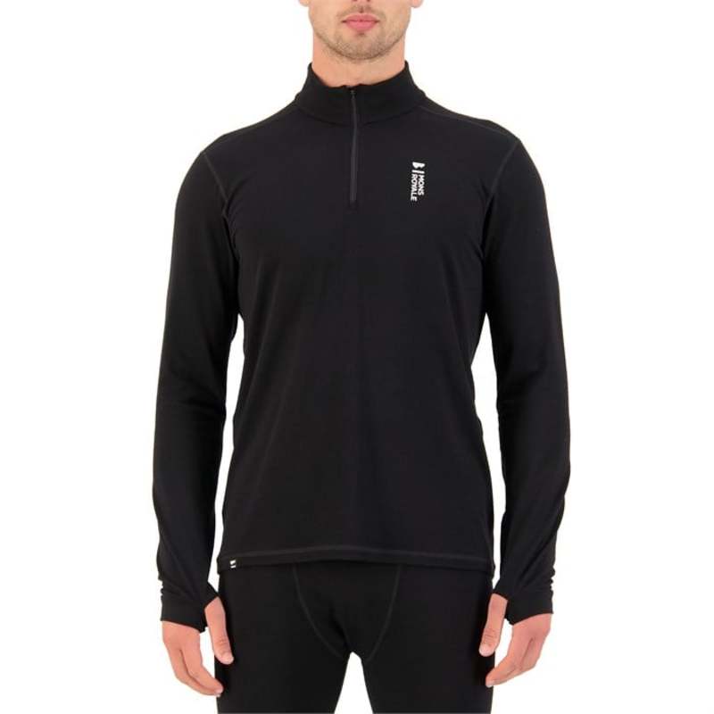 モンスロイヤル メンズ アウター パーカー・スウェット MONS ROYALE Cascade 1/4 Zip Top Black ブラック