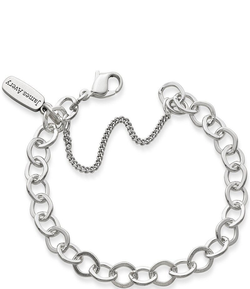 ジェームズ エイヴリー レディース アクセサリー ブレスレット・バングル・アンクレット James Avery Forged Sterling Silver Link Charm Bracelet Sterling Silver シルバー｜ReVida 店