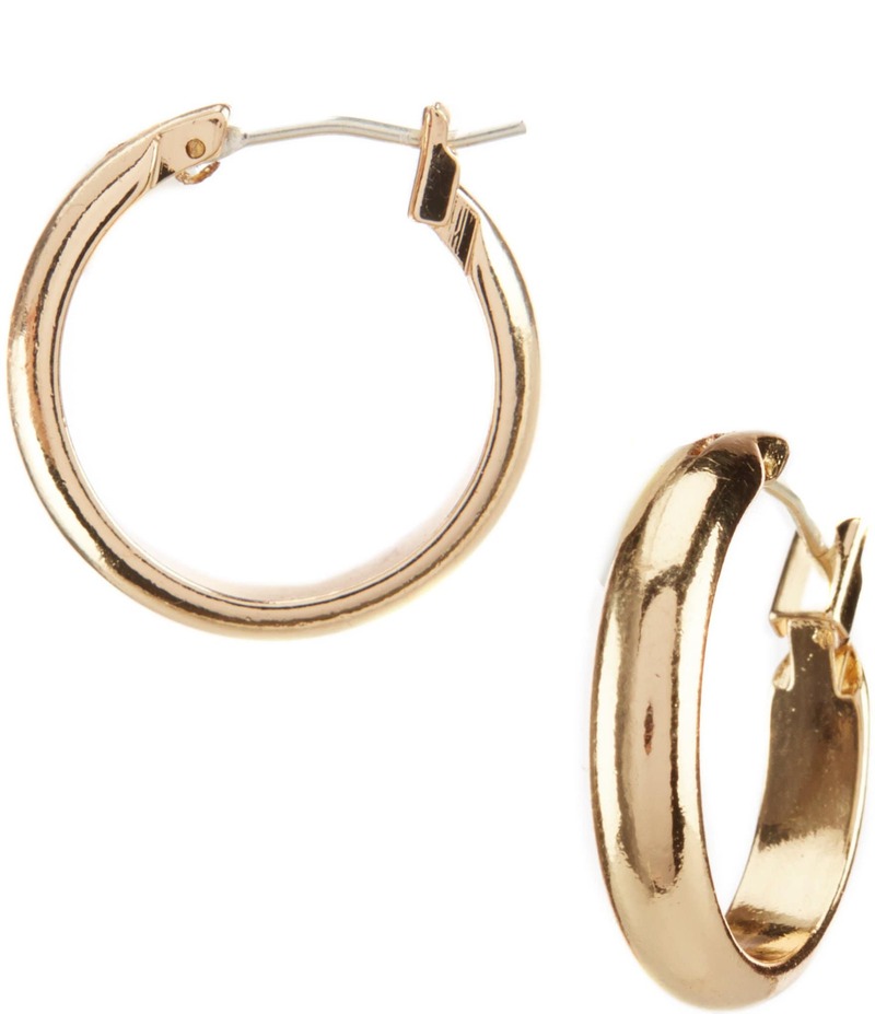 ディラーズ レディース アクセサリー ピアス・イヤリング Dillard's Tailored Small Hoop Sensitive Earrings Gold ゴールド