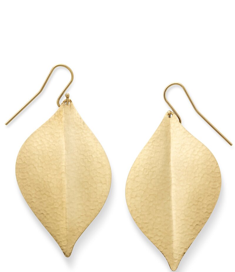 ジェームズ エイヴリー レディース アクセサリー ピアス・イヤリング James Avery 10K Gold Repouse Leaf Drop Ear Hooks 10k Gold ゴールド｜ReVida 店