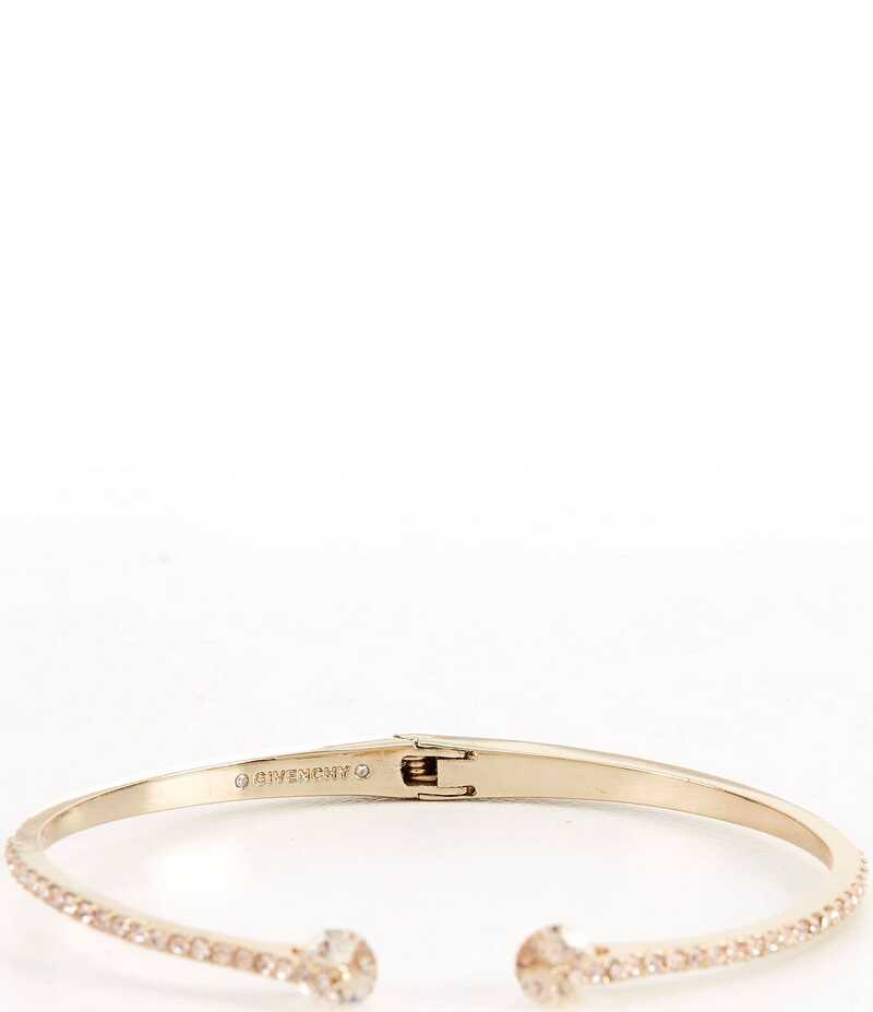 ジバンシー レディース アクセサリー ブレスレット・バングル・アンクレット シルク Givenchy Gold Silk Pave Crystal Cuff Bracelet Gold ゴールド