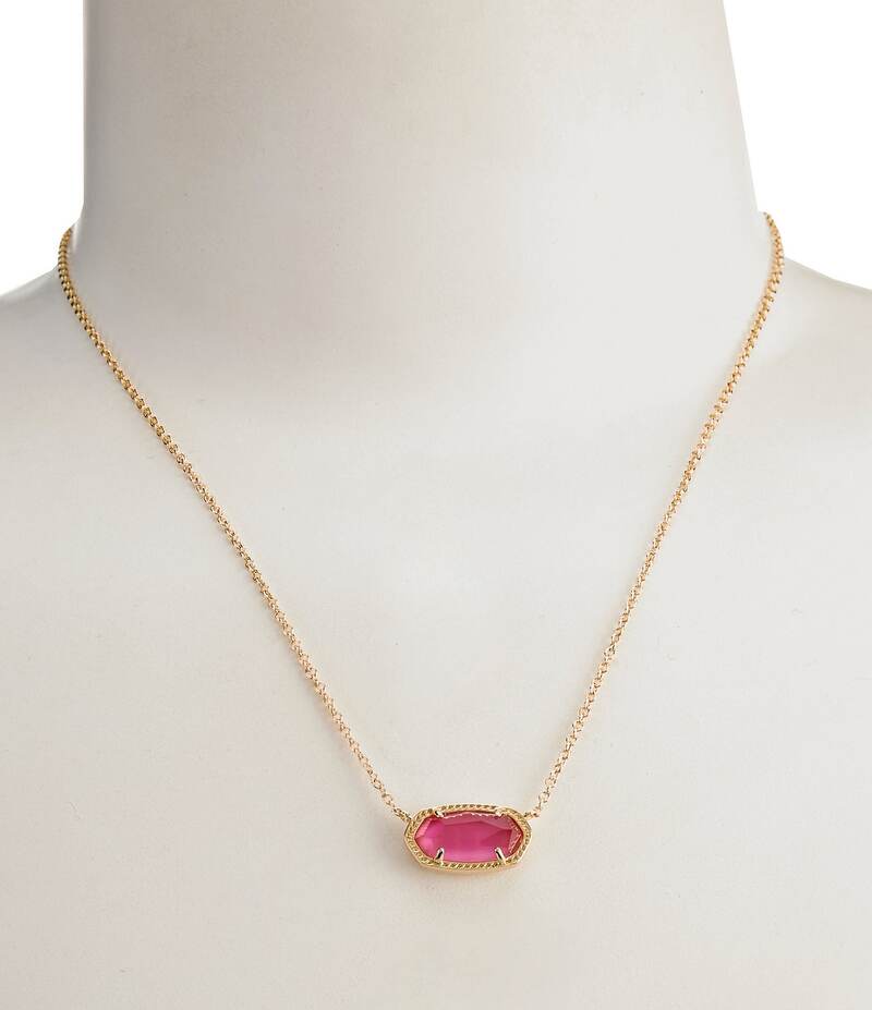 ケンドラスコット レディース アクセサリー ネックレス・チョーカー レース Kendra Scott Elisa Birthstone Pendant Necklace Azalea Illusion/October｜ReVida 店