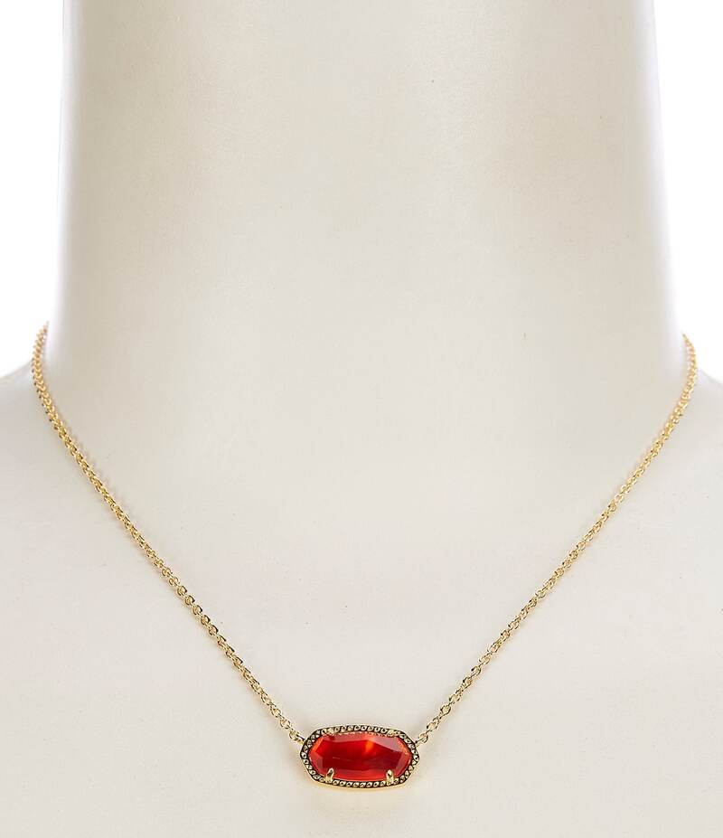 ケンドラスコット レディース アクセサリー ネックレス・チョーカー レース Kendra Scott Elisa Birthstone Pendant Necklace Red Illusion/July レッド｜ReVida 店 18,115円