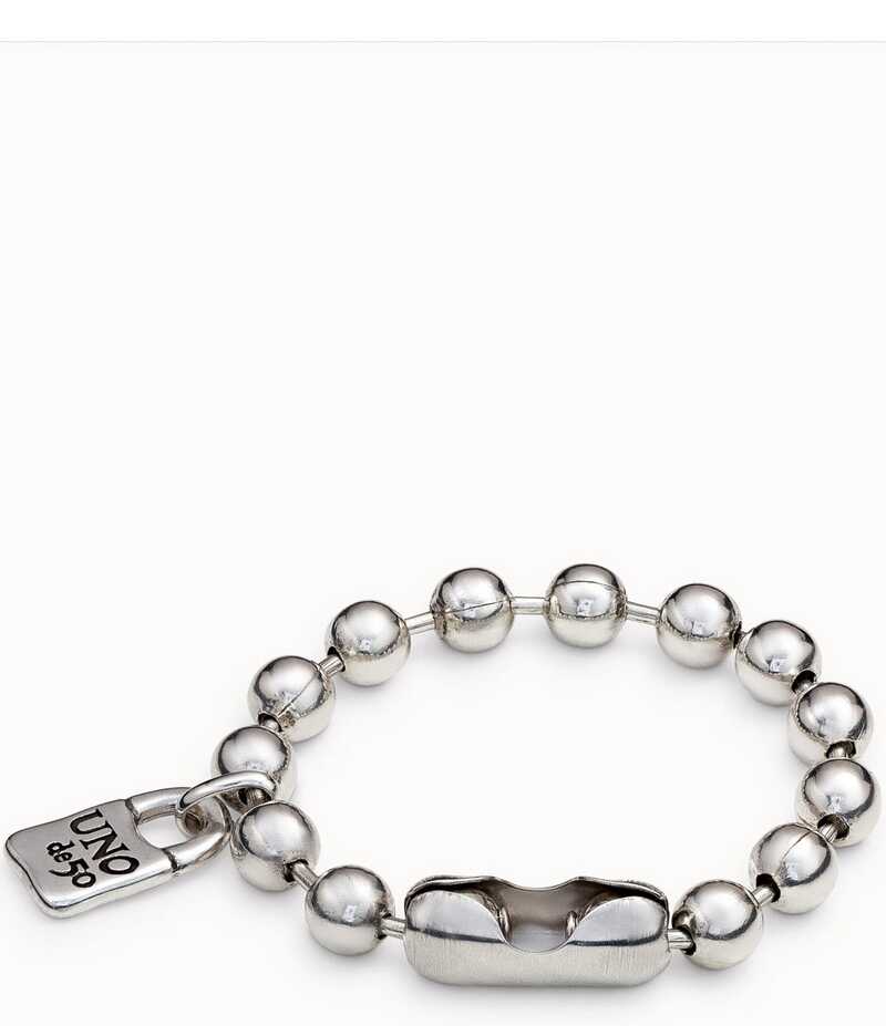 ウノデ 50 レディース アクセサリー ブレスレット・バングル・アンクレット UNOde50 Snowflake Beaded Bracelet Silver シルバー