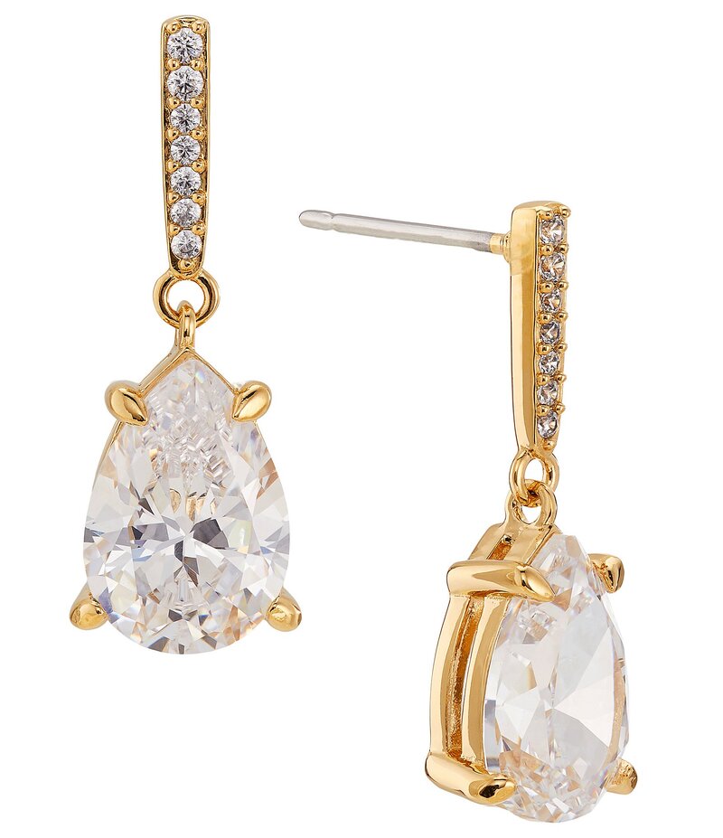 ナディール レディース アクセサリー ピアス・イヤリング Nadri Colette Oval Crystal Drop Earrings Gold ゴールド