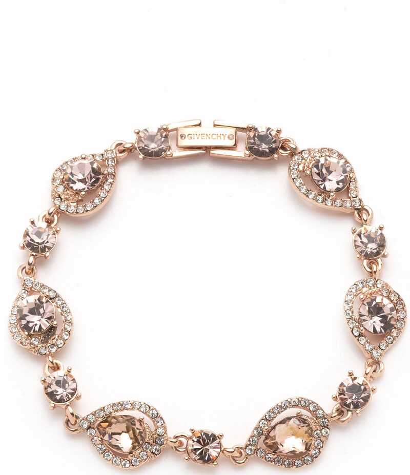 ジバンシー レディース アクセサリー ブレスレット・バングル・アンクレット Givenchy Crystal Pear Stone Line Bracelet Rose Gold ゴールド