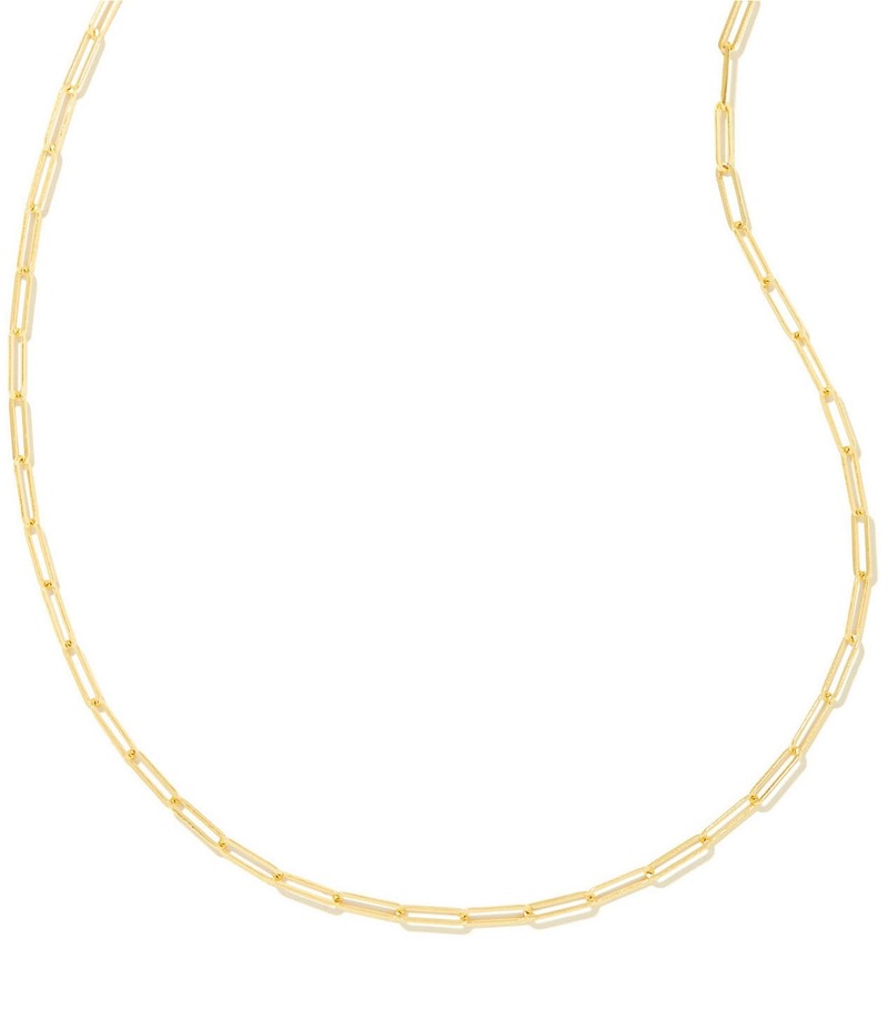 ケンドラスコット レディース アクセサリー ネックレス・チョーカー レース Kendra Scott Courtney Paperclip Chain Necklace Gold ゴールド