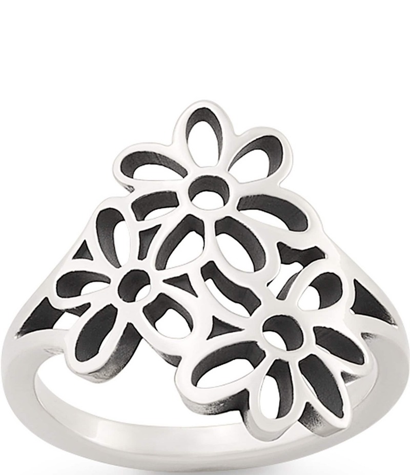 ジェームズ エイヴリー レディース アクセサリー 指輪 フラワー柄 フラワー James Avery Open Floral Band Ring Sterling Silver シルバー｜ReVida 店