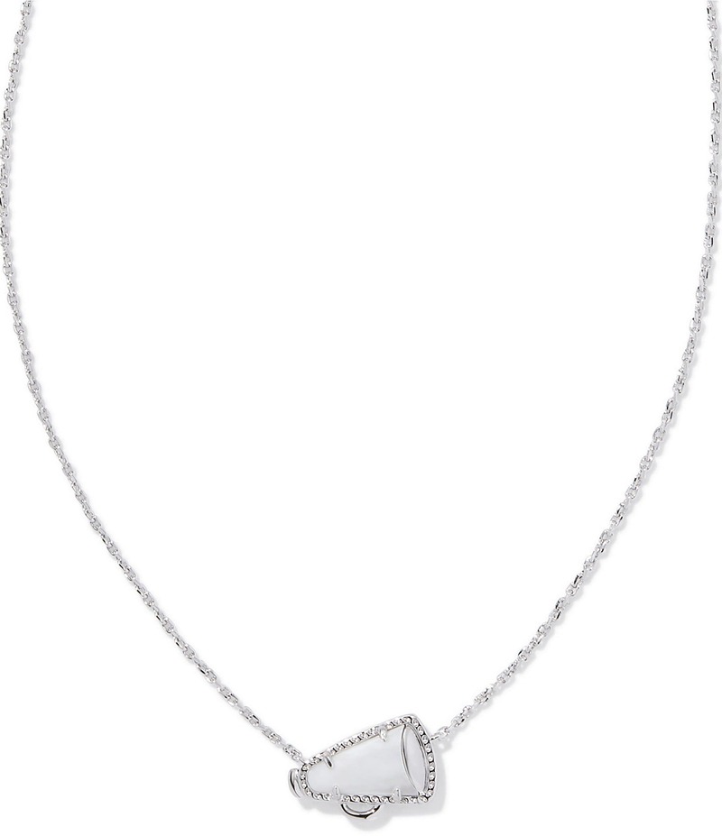 ケンドラスコット レディース アクセサリー ネックレス・チョーカー レース Kendra Scott Cheer Short Pendant Necklace Silver White Mother Of Pearl ホワイト