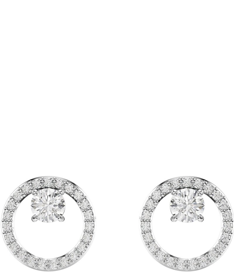 スワロフスキー レディース アクセサリー ピアス・イヤリング Swarovski Constella Crystal Circle Stud Earrings Silver/Crystal シルバー