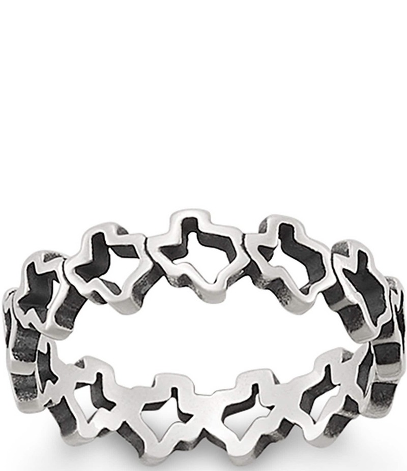 ジェームズ エイヴリー レディース アクセサリー 指輪 James Avery Texas Stacker Band Ring Sterling Silver シルバー｜ReVida 店