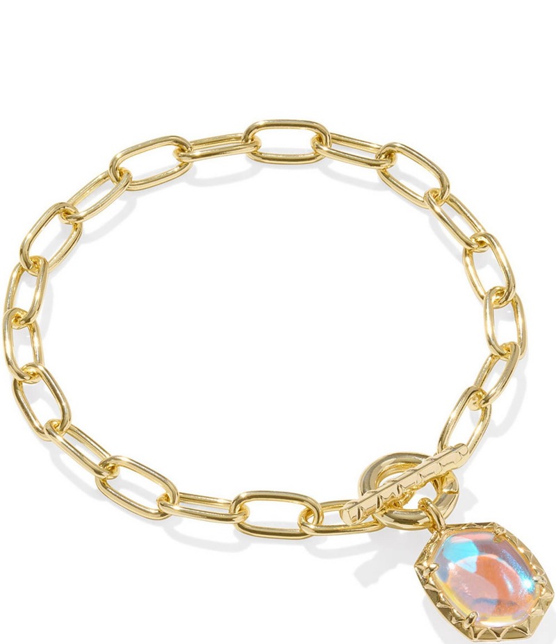 ケンドラスコット レディース アクセサリー ブレスレット・バングル・アンクレット Kendra Scott Daphne Link And Chain Bracelet Gold Dichroic Glass ゴールド｜ReVida 店