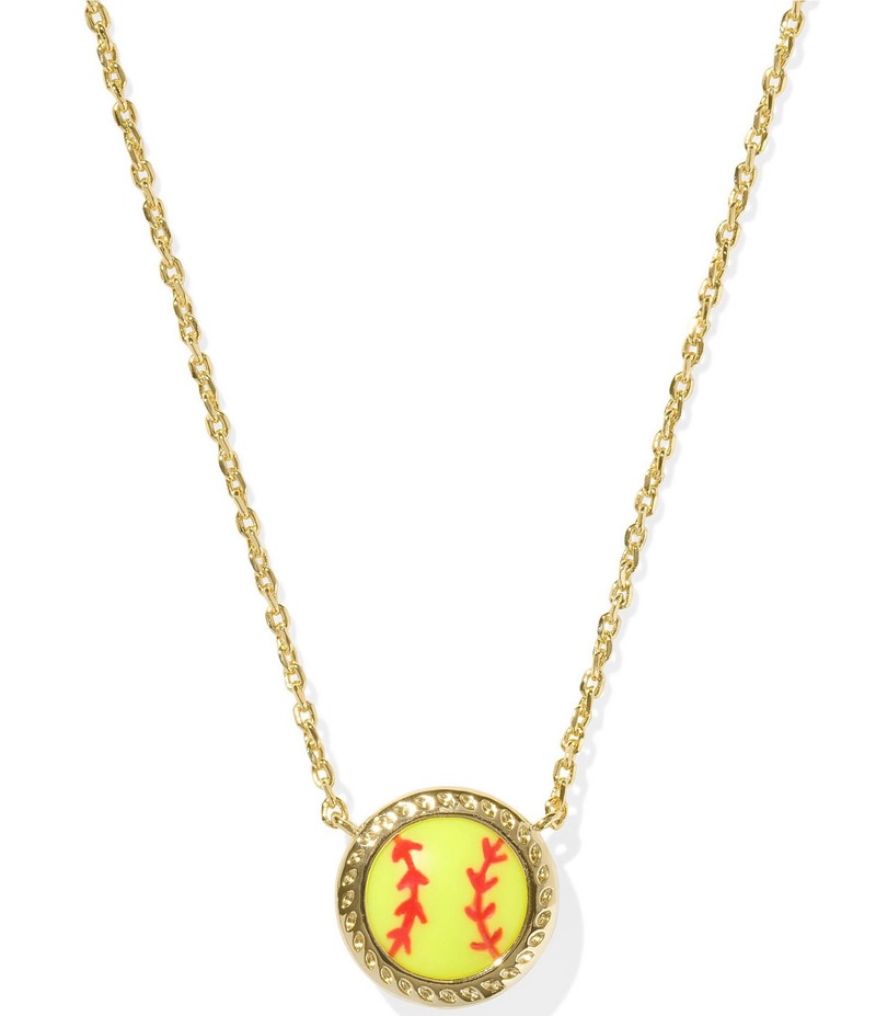 ケンドラスコット レディース アクセサリー ネックレス・チョーカー レース Kendra Scott Softball Short Pendant Necklace Gold Chartreuse Magnesite シャルトリューズ