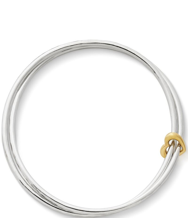 ジェームズ エイヴリー レディース アクセサリー ブレスレット・バングル・アンクレット James Avery Heart of Gold 14K Combo Bangle Bracelet Sterling Silver 14k Gold ゴールド 50,880円