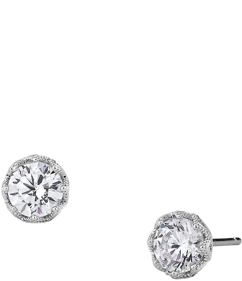 ナディール レディース アクセサリー ピアス・イヤリング Nadri Round Stud Earrings Silver シルバー|ReVida 店