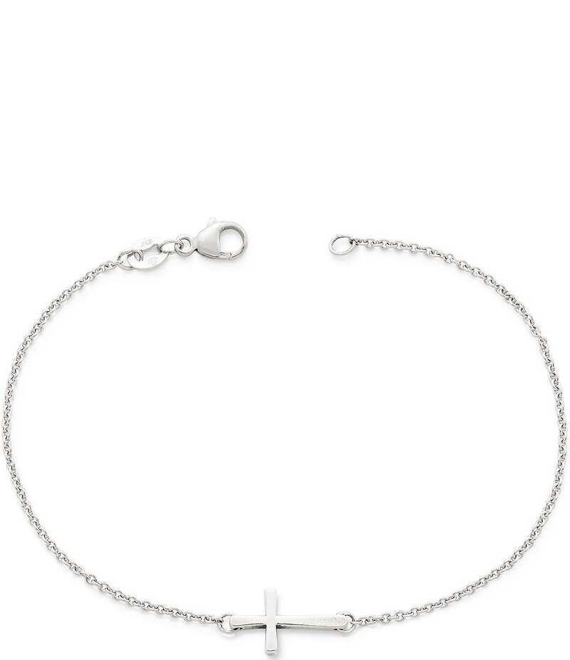 ジェームズ エイヴリー レディース アクセサリー ブレスレット・バングル・アンクレット プチ James Avery Petite Latin Cross Link Bracelet Silver シルバー｜ReVida 店