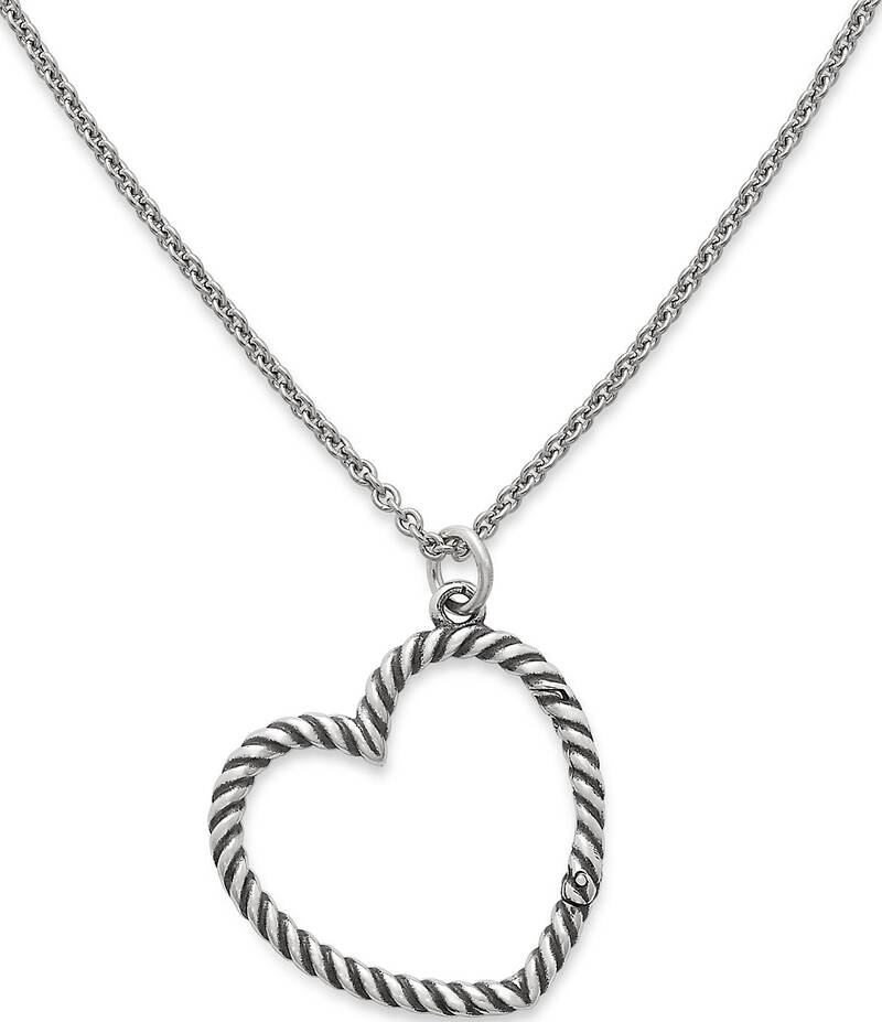 ジェームズ エイヴリー レディース アクセサリー ネックレス・チョーカー レース James Avery Changeable Heart Charm Holder Necklace Sterling Silver シルバー