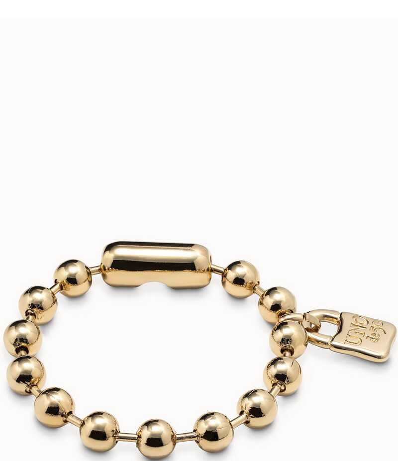 ウノデ 50 レディース アクセサリー ブレスレット・バングル・アンクレット UNOde50 Snowflake Beaded Gold-Tone Bracelet Gold ゴールド
