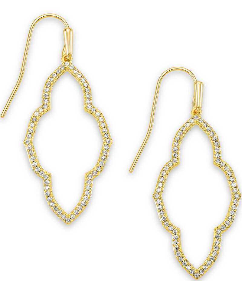 ケンドラスコット レディース アクセサリー ピアス・イヤリング Kendra Scott Abbie Small Crystal Open Frame Drop Earrings Gold ゴールド