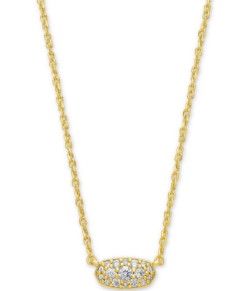 ケンドラスコット レディース アクセサリー ネックレス・チョーカー レース Kendra Scott Grayson Crystal Pendant Necklace Gold/Crystal ゴールド｜ReVida 店