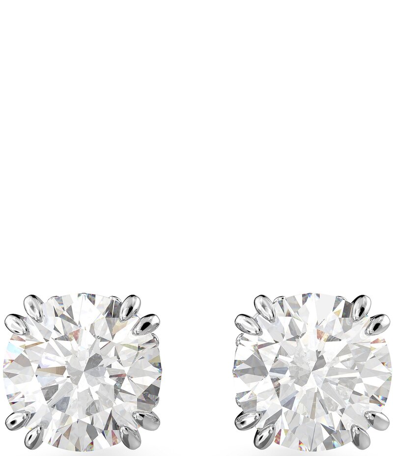 スワロフスキー レディース アクセサリー ピアス・イヤリング Swarovski Constella Round Cut Stud Earrings Silver シルバー 20,286円