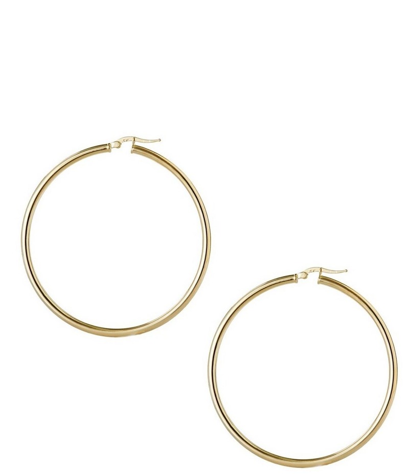 アルジェントヴィーヴォ レディース アクセサリー ピアス・イヤリング Argento Vivo Large Tubular Hoop Earrings Gold ゴールド