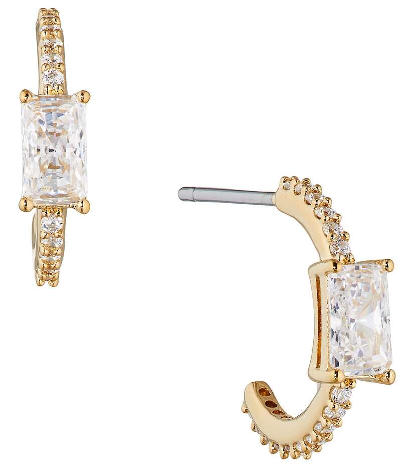 ナディール レディース アクセサリー ピアス・イヤリング Nadri Small Crystal Hoop Earrings Gold ゴールド｜ReVida 店
