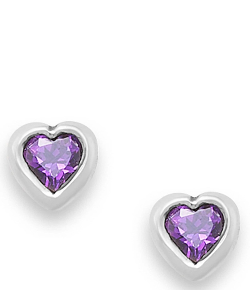 ジェームズ エイヴリー レディース アクセサリー ピアス・イヤリング James Avery Heart Gemstone Stud Earrings Sterling Amethyst|ReVida 店