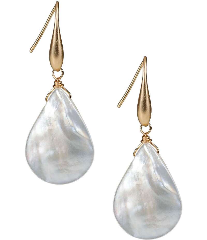 パトリシアナシュ レディース アクセサリー ピアス・イヤリング Patricia Nash Seashore Pearl Shell Dangle Drop Earrings Egyptian Gold/Pearl パール