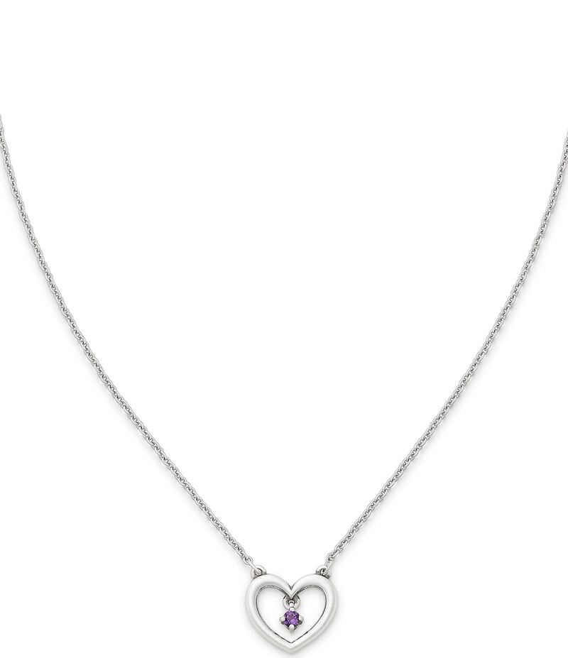 ジェームズ エイヴリー レディース アクセサリー ネックレス・チョーカー レース James Avery Dancing Gemstone Heart Short Pendant Necklace Sterling Silver/Amethyst シルバー