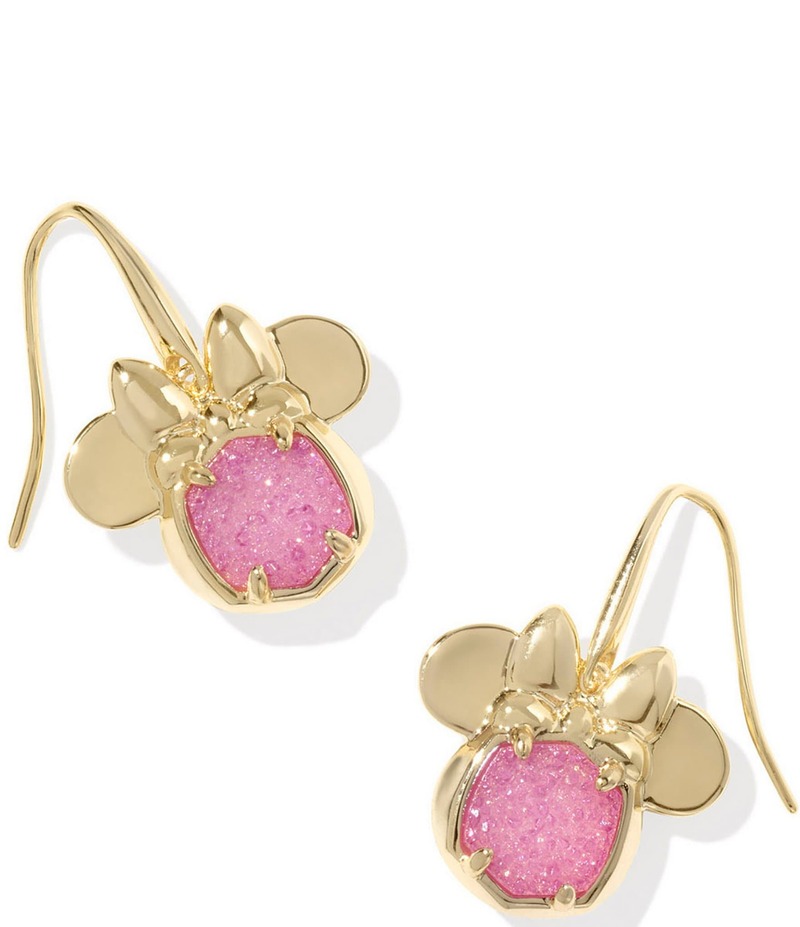 ケンドラスコット レディース アクセサリー ピアス・イヤリング Disney / Kendra Scott Minnie Mouse Drop Earrings Hot Pink Drusy ピンク｜ReVida 店