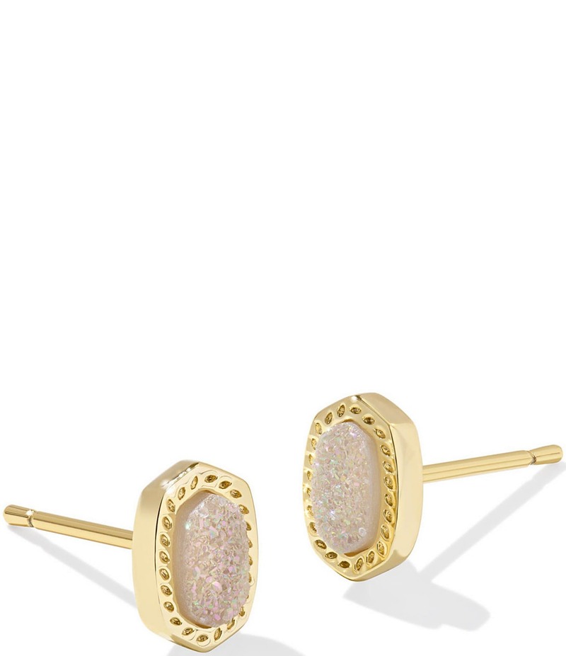 ケンドラスコット レディース アクセサリー ピアス・イヤリング ミニ Kendra Scott Mini Ellie Drusy Stud Earrings Gold Iridescent Drusy ゴールド