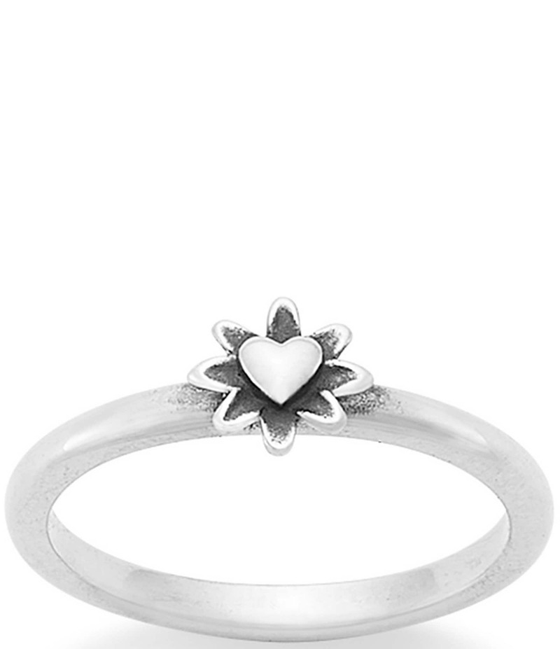 ジェームズ エイヴリー レディース アクセサリー 指輪 James Avery Blooming Heart Band Ring Sterling Silver シルバー|ReVida 店