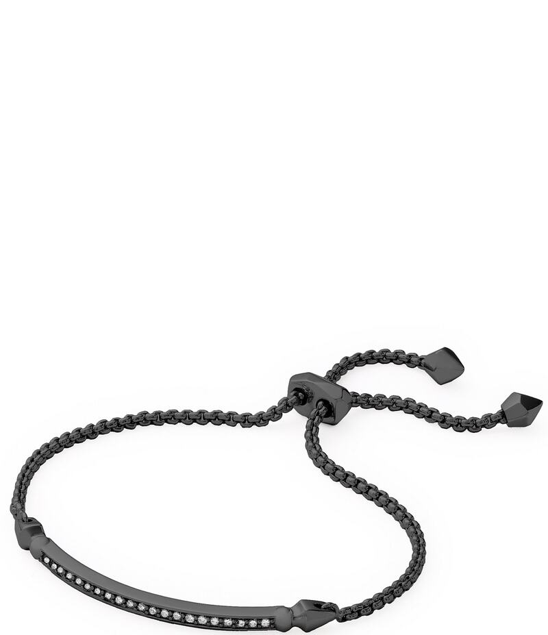 ケンドラスコット レディース アクセサリー ブレスレット・バングル・アンクレット Kendra Scott Ott Adjustable Chain Bracelet Gunmetal White CZ ホワイト 19,066円