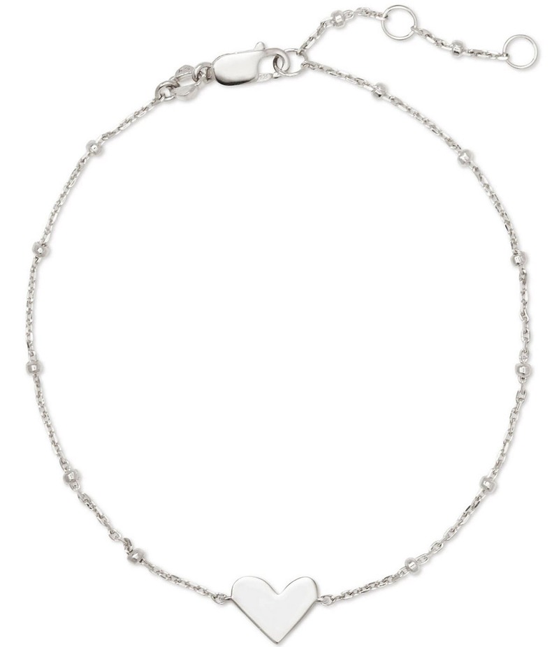 ケンドラスコット レディース アクセサリー ブレスレット・バングル・アンクレット Kendra Scott Ari Heart Sterling Silver Delicate Line Bracelet Sterling Silver シルバー|ReVida 店