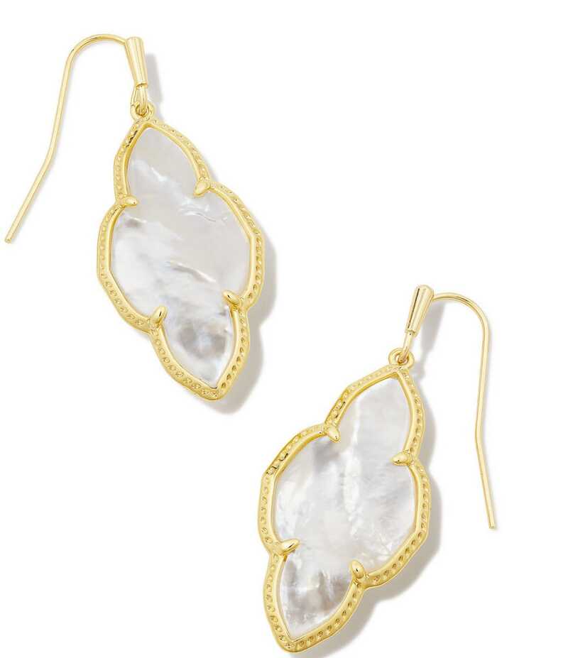 ケンドラスコット レディース アクセサリー ピアス・イヤリング Kendra Scott Abbie Drop Earrings Gold Ivory Mother Of Pearl アイボリー|ReVida 店