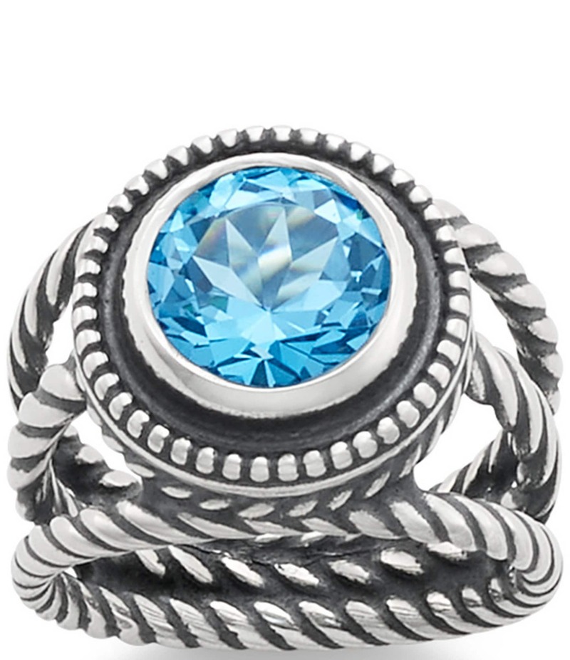 ジェームズ エイヴリー レディース アクセサリー 指輪 James Avery Twisted Wire Ring Blue Topaz ブルー 60,390円