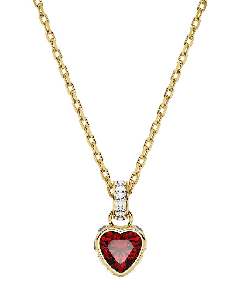 スワロフスキー レディース アクセサリー ネックレス・チョーカー レース Swarovski Stilla Red Heart Crystal Short Pendant Necklace Red レッド|ReVida 店