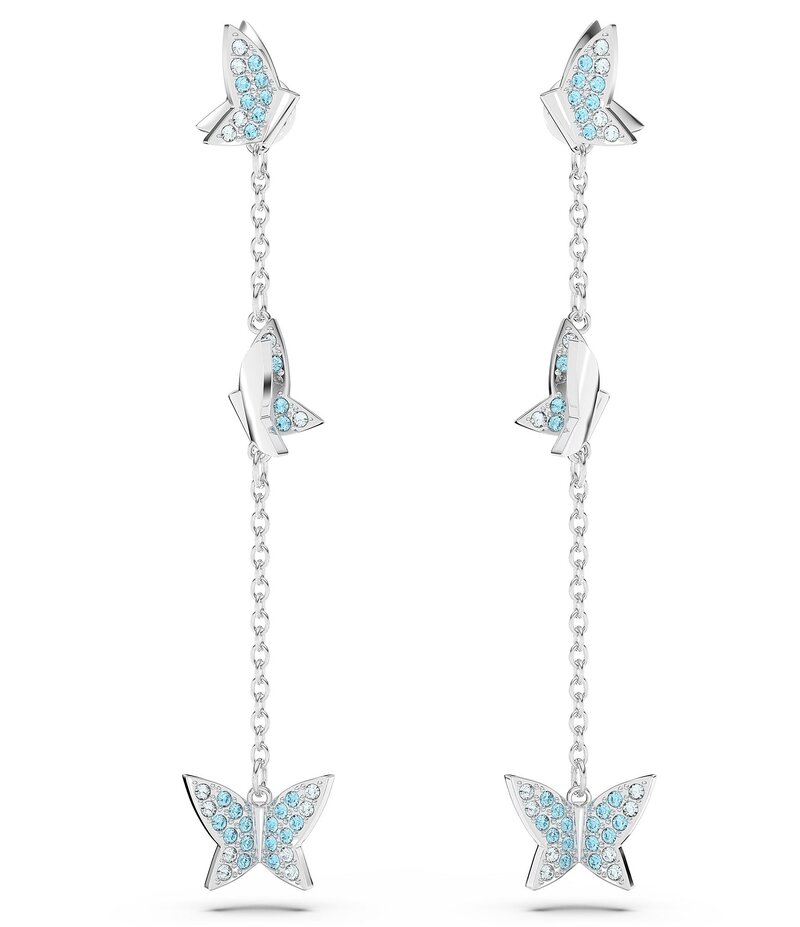 スワロフスキー レディース アクセサリー ピアス・イヤリング Swarovski Lilia Blue Butterfly Crystal Drop Earrings Blue ブルー｜ReVida 店 19,866円