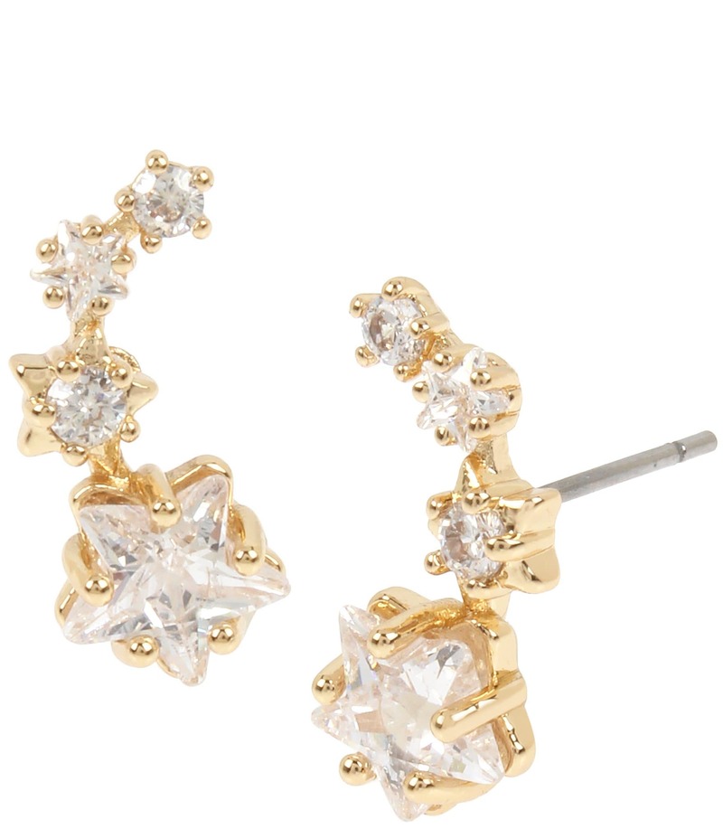 ベッツィジョンソン レディース アクセサリー ピアス・イヤリング Betsey Johnson CZ Stone Delicate Shooting Star Ear Crystal Climber Earrings Crystal ストーン