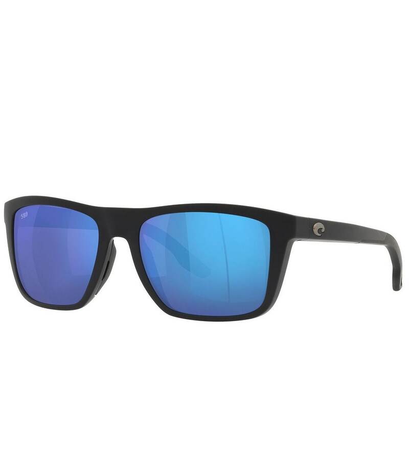コスタ レディース 付属品 サングラス・アイウェア Costa Men\u0027s Mainsail 55粍 Polarized Rectangle Sunglasses Matte Black 黒いこと