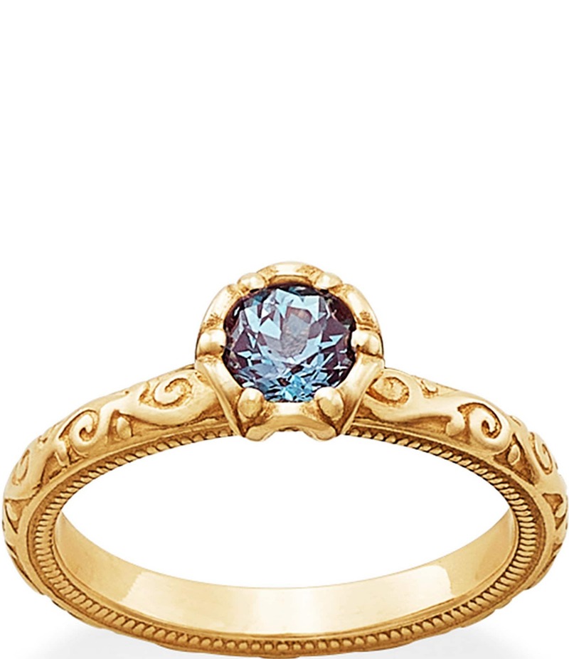 ジェームズ エイヴリー レディース アクセサリー 指輪 James Avery 14K Gold Cherished Birthstone Band Ring Lab-Created Alexandrite ゴールド
