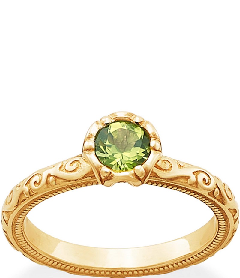 ジェームズ エイヴリー レディース アクセサリー 指輪 James Avery 14K Gold Cherished Birthstone Band Ring Peridot ゴールド｜ReVida 店 132,900円