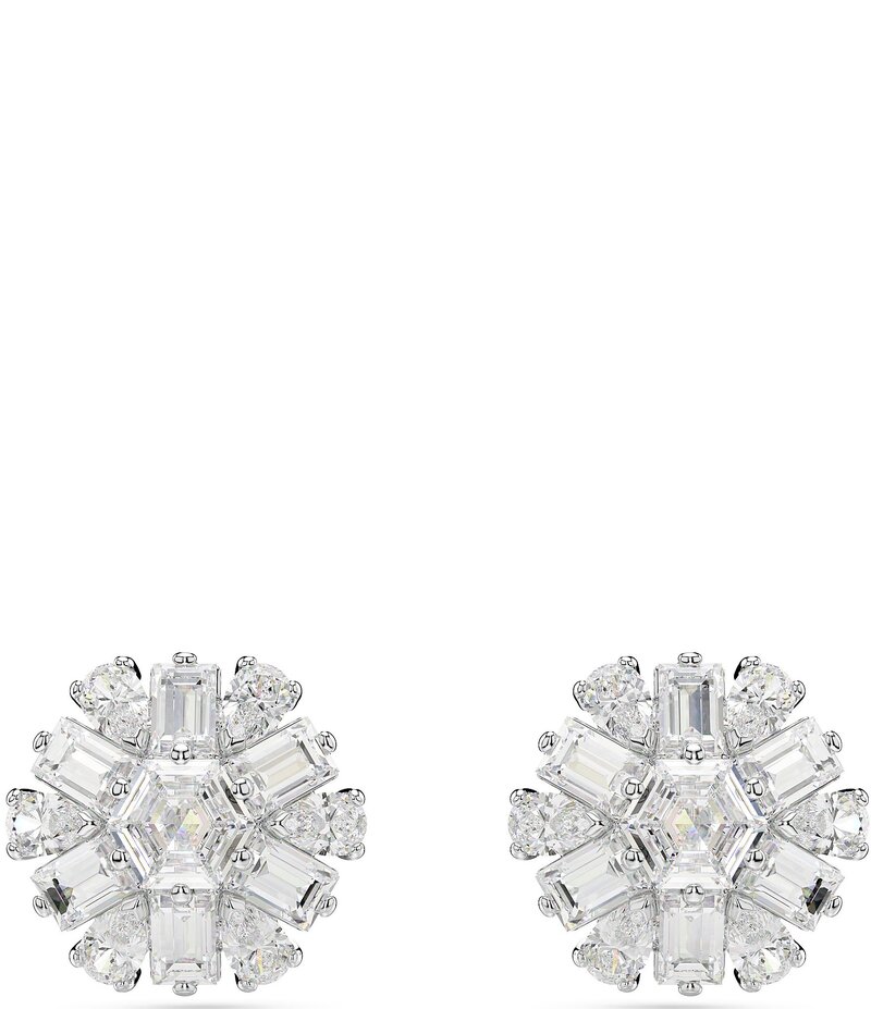スワロフスキー レディース アクセサリー ピアス・イヤリング Swarovski Idyllia Stud Earrings Silver シルバー｜ReVida 店