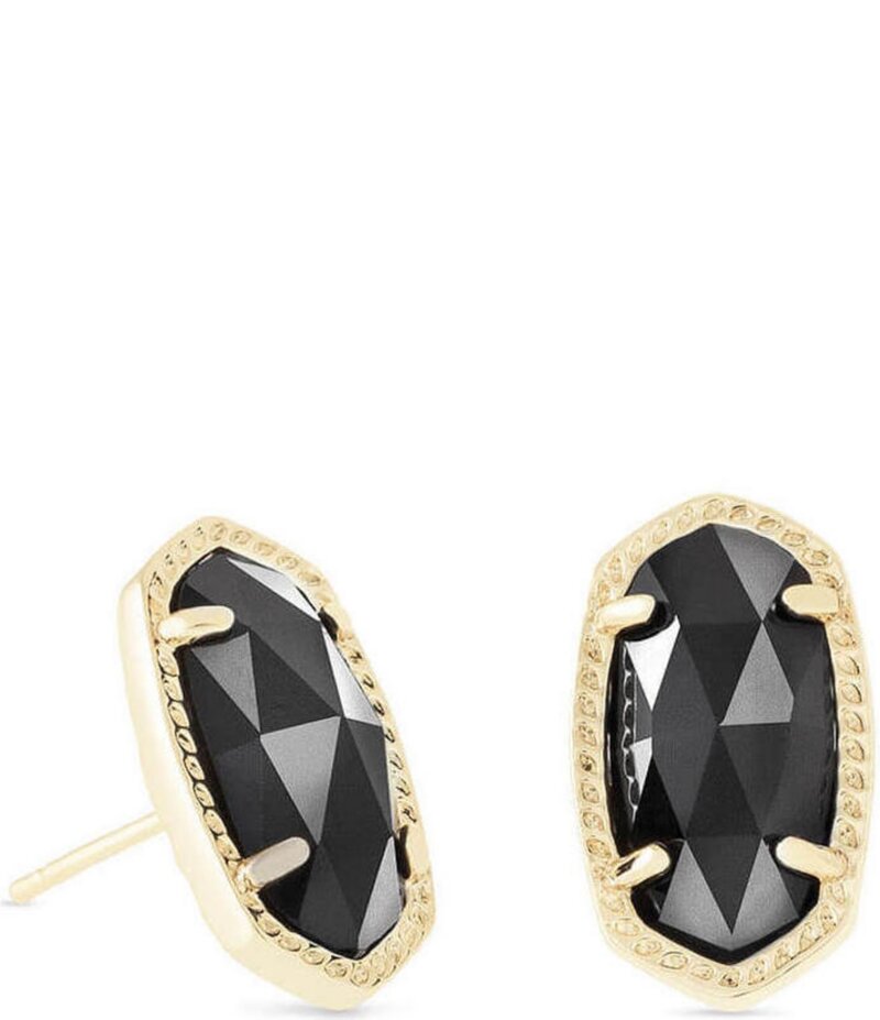 ケンドラスコット レディース アクセサリー ピアス・イヤリング Kendra Scott Ellie 14K Gold Plated Stud Earrings Black ブラック