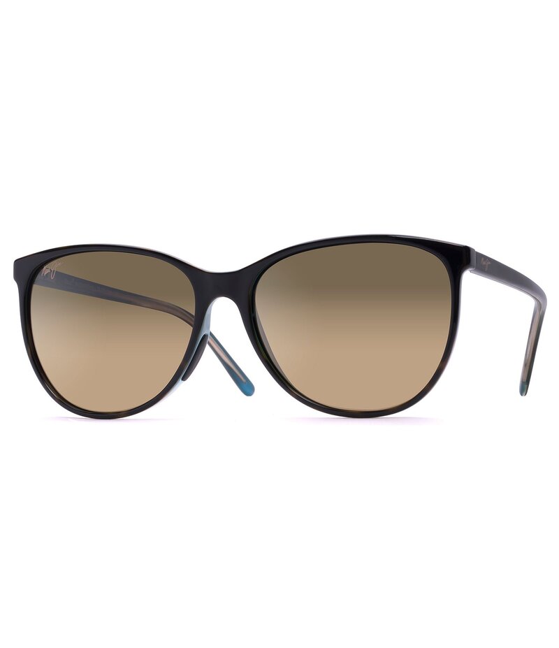 マウイ体育館 レディース 付属品 サングラス・アイウェア つけ加える大きさ Maui Jim Ocean PolarizedPlus2R Cat Eye 57粍 Sunglasses Tortoise Peacock