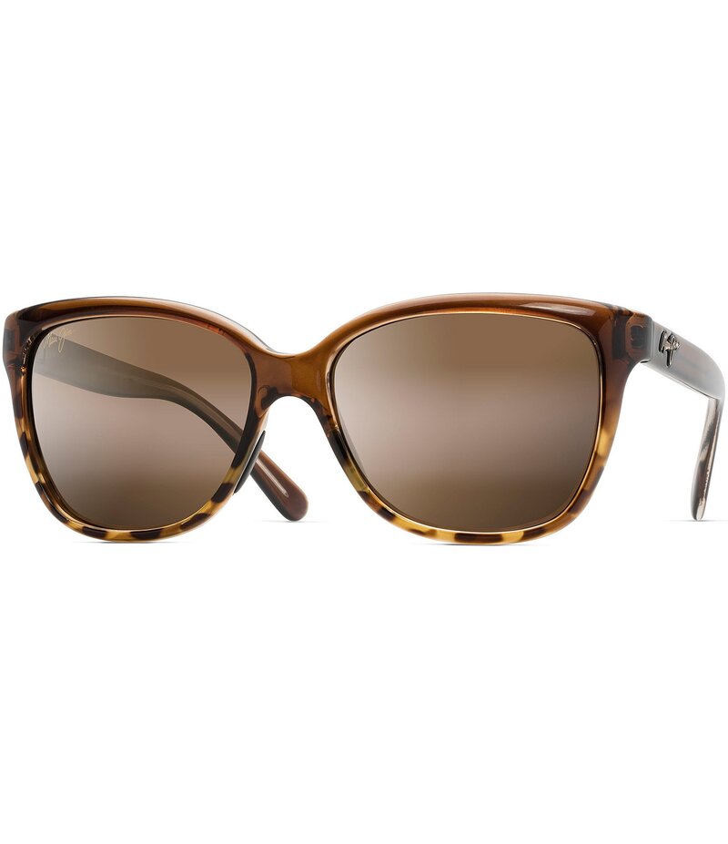 マウイ体育館 レディース 付属品 サングラス・アイウェア つけ加える大きさ Maui Jim Starfish PolarizedPlus2R Cat Eye 56粍 Sunglasses Chocolate Tortoise 黒茶